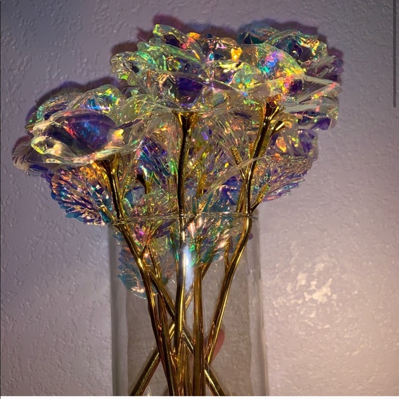 🌈🌹 iridescent multicolor rose flower rainbow - Picture 7 of 8